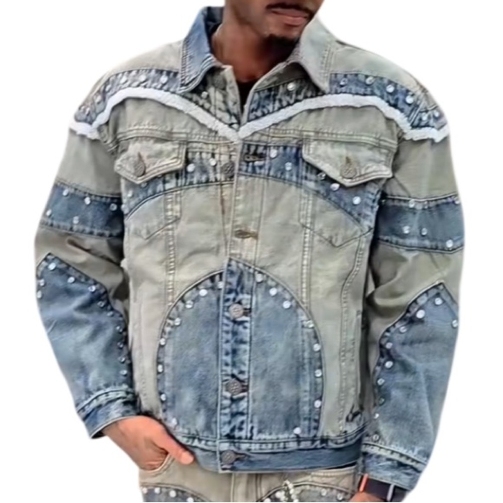 GUNZINII DENIM JACKET- Medium- new with tag